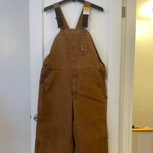Carhartt Quilt-Lined Sandstone Bib Overalls 42x32
